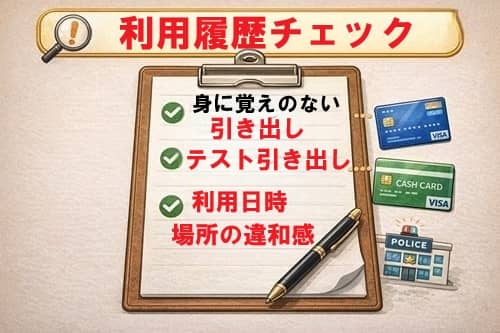 キャッシュカードが戻ってきたら確認すべきこと