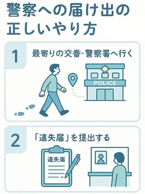鍵を落としたら警察へ
