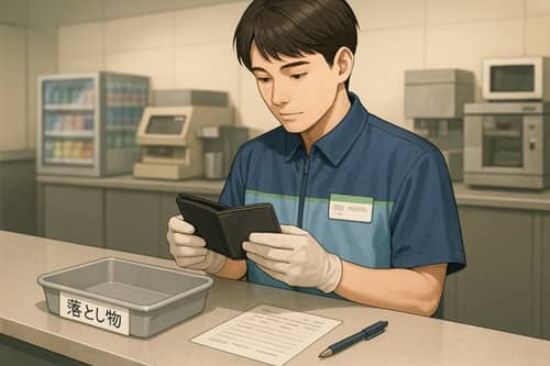 コンビニの駐車場に財布を落としたときの流れ
