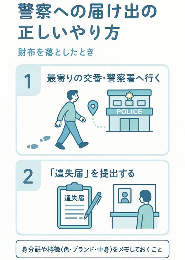 財布を落としたら交番へ