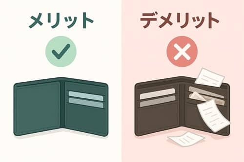 落とした財布を使い続けるメリットとデメリット