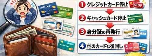 財布が見つからないときにすべきこと
