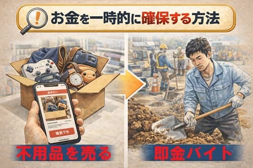 当面の生活費を確保する方法